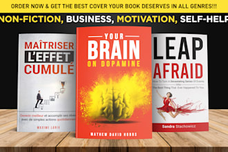 do book cover design for kindle ebook or print