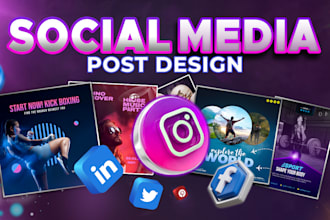 design social media posts for instagram and other platforms
