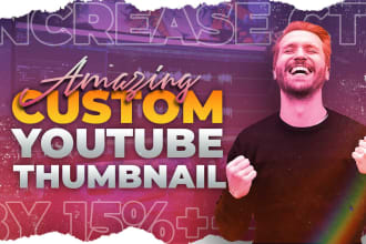 design amazing custom youtube thumbnail