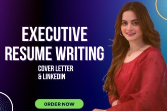 write professional ats resume, executive CV, cover letter, and linkedin