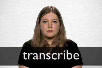 transcribe an interview audio or transcribe any audio or video by accuracy