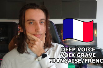 make a professionnal french voice over with my deep voice