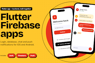 be your flutter firebase developer for ios and android apps