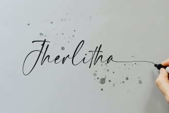 design your handwritten logo with my pen