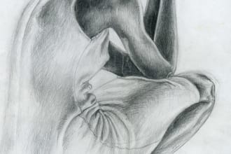 realistic pencil portrait from your photo