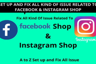set up facebook shop instagram shop with solving all the issues