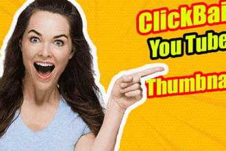 design clickbait youtube thumbnail for you