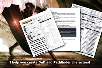 create dnd or pathfinder characters