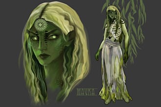 design digital characters, concept art, or game assets