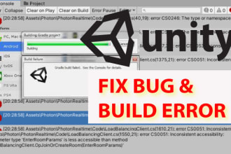 fix your bugs and errors in your unity build apk