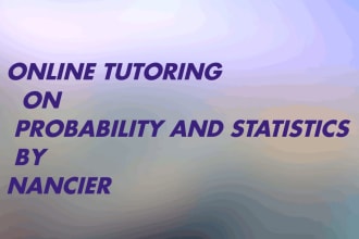 help you in probability and statistics