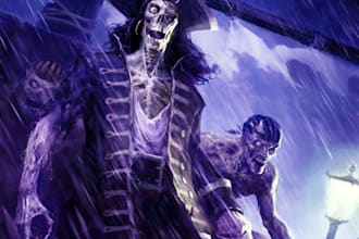 do fantasy horror character and carton art