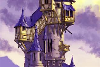 create fantasy landscape art