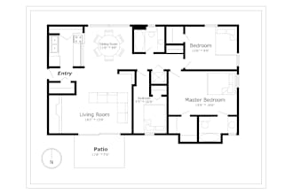 make 2d floor plan with furniture layout
