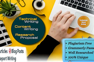 do technical writing,  content writing, and research