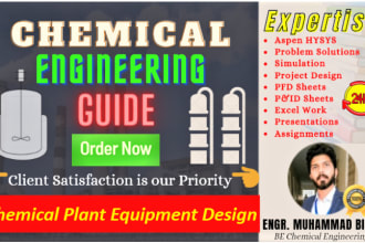 do chemical engineering project design, problem solving