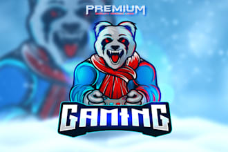 design a custom mascot logo for gaming or esports