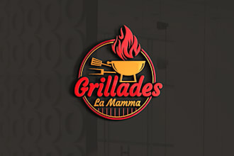 design eye catchy logo for grill restaurant ,bakery ,catering and BBQ, seafood