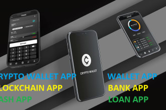 develop crypto wallet app, exchange app, blockchain app, crypto sport game