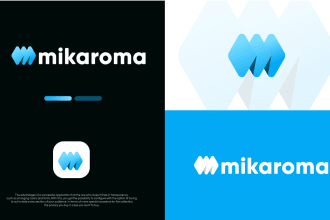 create minimalist modern technology saas ai software business logo