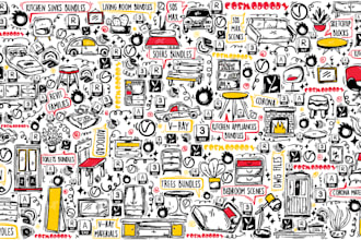 create a doodle illustration art