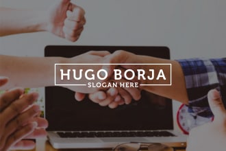 create a simple letters logo name text for personal company