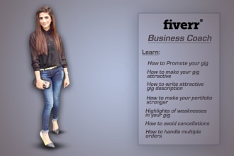 be your business coach for fiverr gigs and other businesses
