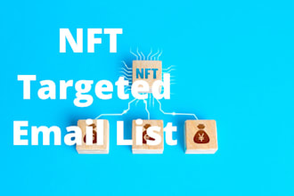 build nft investor targeted email leads for promotion