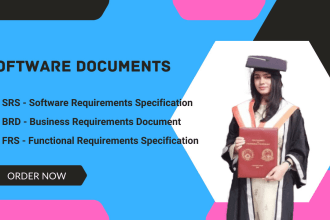 prepare srs, brd, uml diagrams, use cases, and software documents