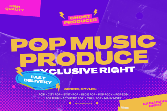 ghost produce a pop, city pop, synthpop or indie pop with HQ