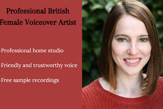 record a professional british voice over for your telephone system