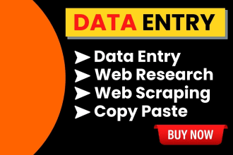 do data entry, web research, copy paste, and virtual assistant jobs
