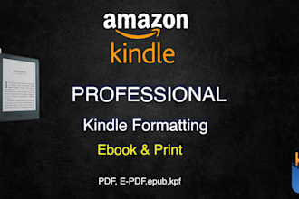 do ebook formatting and layout designing  for your manuscript