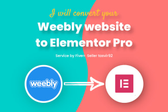 clone or duplicate your weebly website to elementor pro wordpress