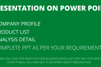 prepare presentations on power point