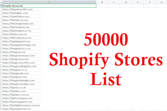 provide shopify stores list, ecommerce stores list