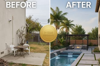 be your professional landscape architect and do backyard landscape design