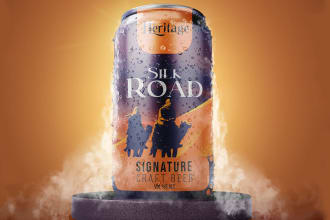 design an elegant can beer label