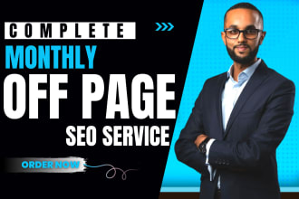 complete monthly off page seo service via authority white hat dofollow backlinks