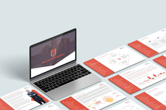 create an investor pitch deck in powerpoint or indesign