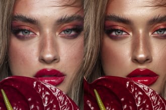 do retouching magazine quality and photo editing