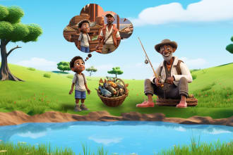 be children book illustrator and children story book illustration