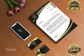 do business card, letterhead,logo design in 24 hours