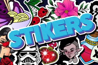 design an amazing personalized sticker package