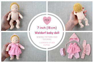 teach how to make a 7 inch waldorf baby doll
