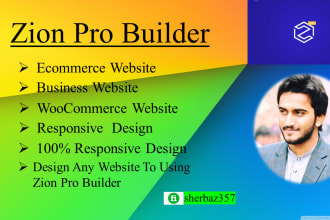 build wordpress website with zion, fix wordpress issues wordpress errors