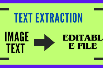 do premium ocr text extraction , data manipulation solutions