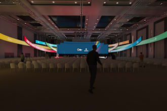 create concept drawing of your events and 3d stage design