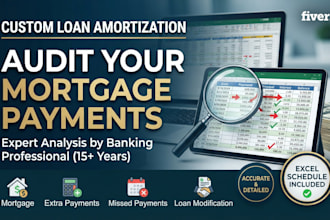 create custom loan amortization and audit your mortgage payments