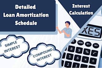 make loan amortization schedule with interest calculation